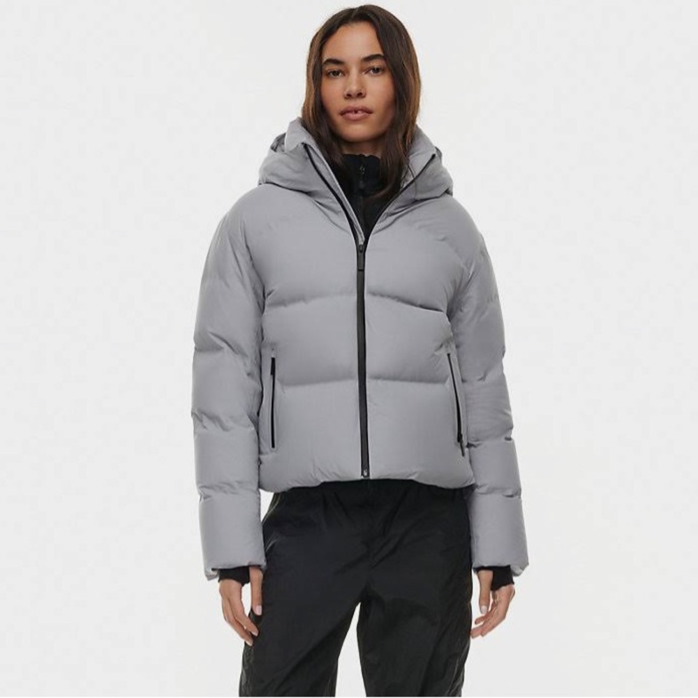 Marble Grey Superpuff Aritzia Jacket